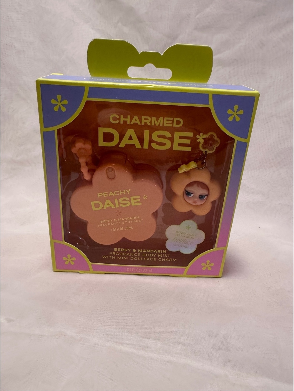 Charmed Daisie Peachy Daisie Berry & Mandarin Fragrance Body Mist with Mini Doll